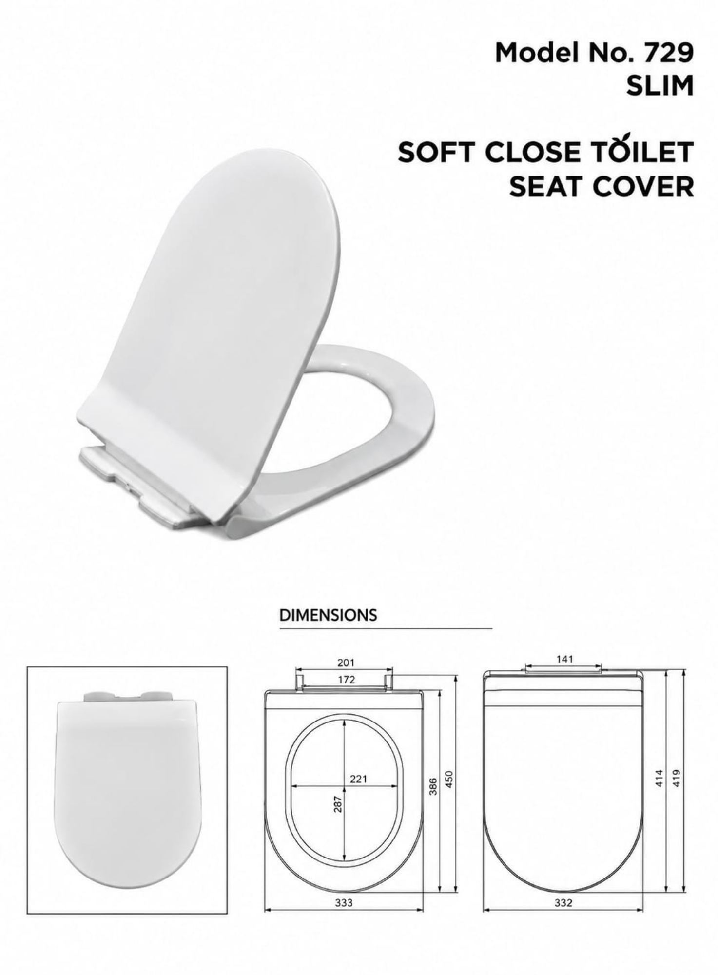 Model No. 729 Soft Close